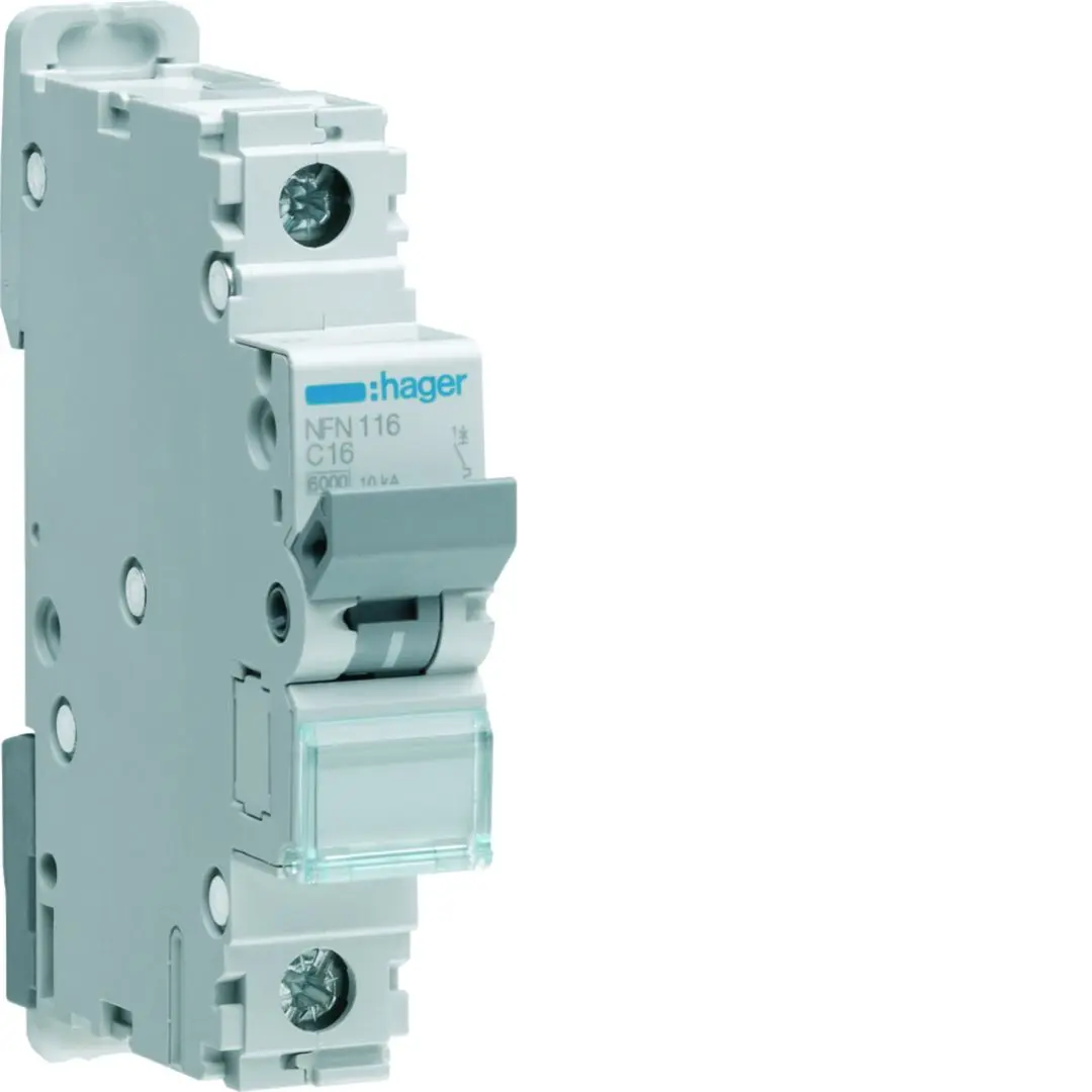 Produktfoto 1 von Hager NEN Miniaturüberlastschalter Typ B, Pol 1-polig 40 A 400 V ac, Abschaltvermögen 10 kA