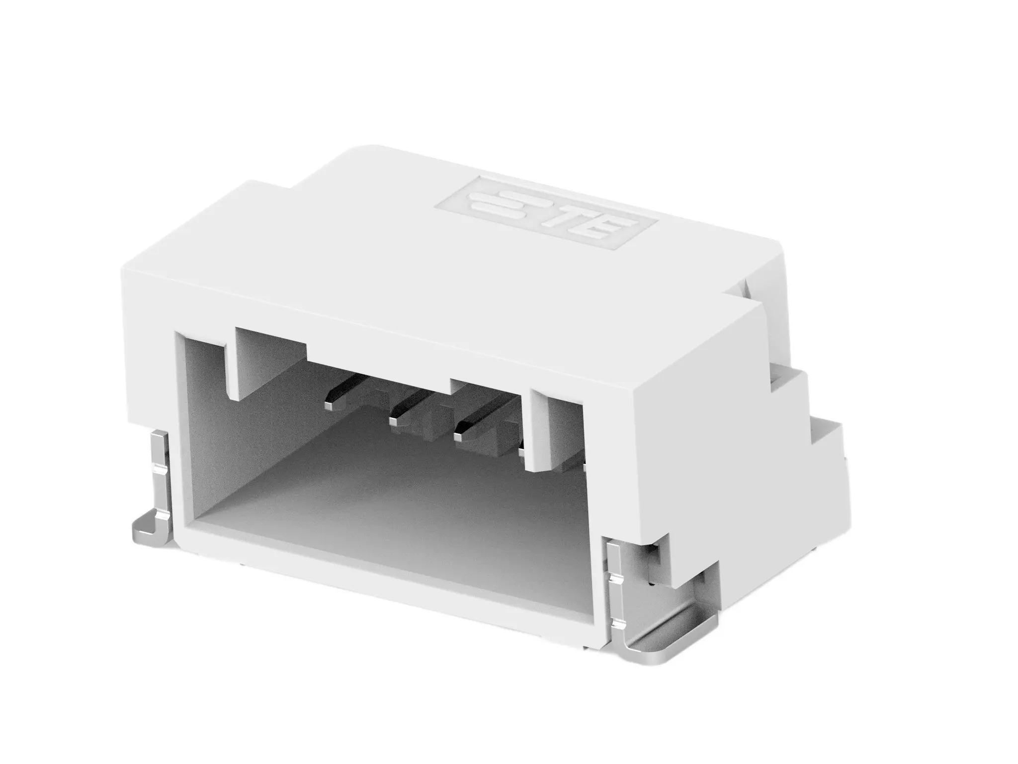 Produktfoto 1 von TE Connectivity GRACE INERTIA 1.25 Leiterplattenleiste gewinkelt, 5-polig / 1-reihig, Raster 1.25 mm Raster Oberfläche,