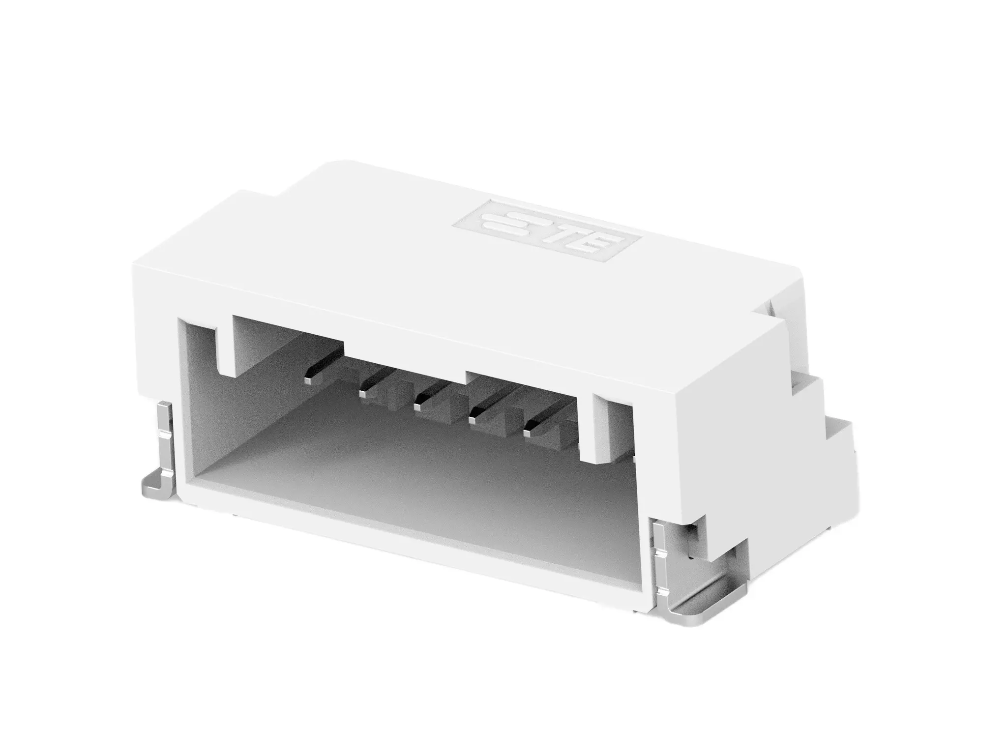 Produktfoto 1 von TE Connectivity GRACE INERTIA 1.25 Leiterplattenleiste gewinkelt, 17-polig / 1-reihig, Raster 1.25 mm Raster Oberfläche,
