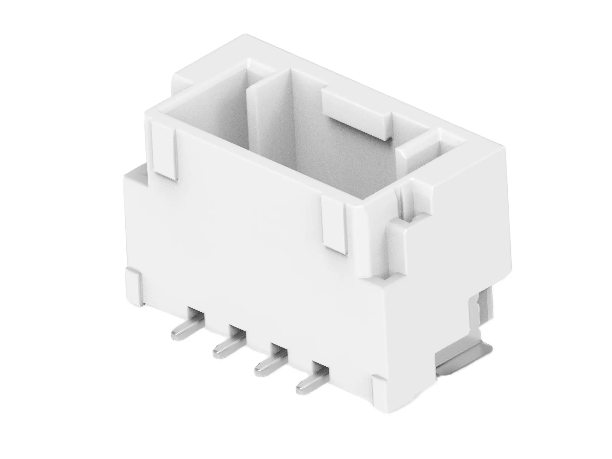 Produktfoto 1 von TE Connectivity GRACE INERTIA 1.25 Leiterplattenleiste Vertikal, 4-polig / 1-reihig, Raster 1.25 mm Raster Oberfläche,