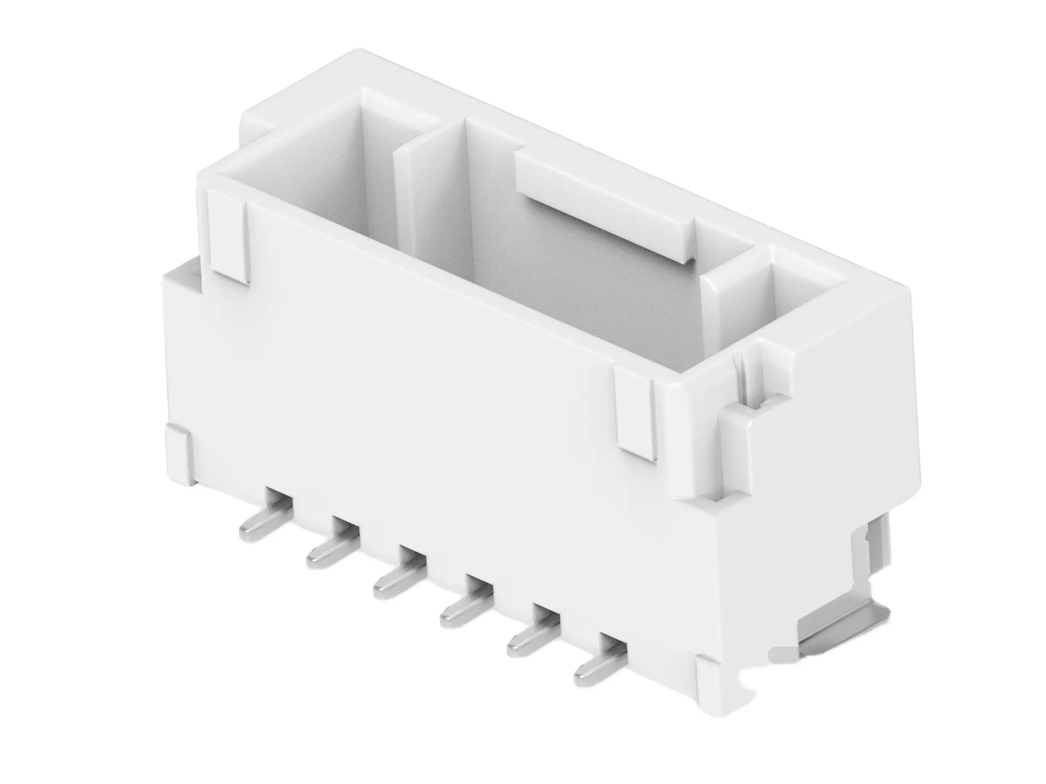 TE Connectivity GRACE INERTIA 1.25 Leiterplattenleiste Vertikal, 6-polig / 1-reihig, Raster 1.25 mm Raster Oberfläche,