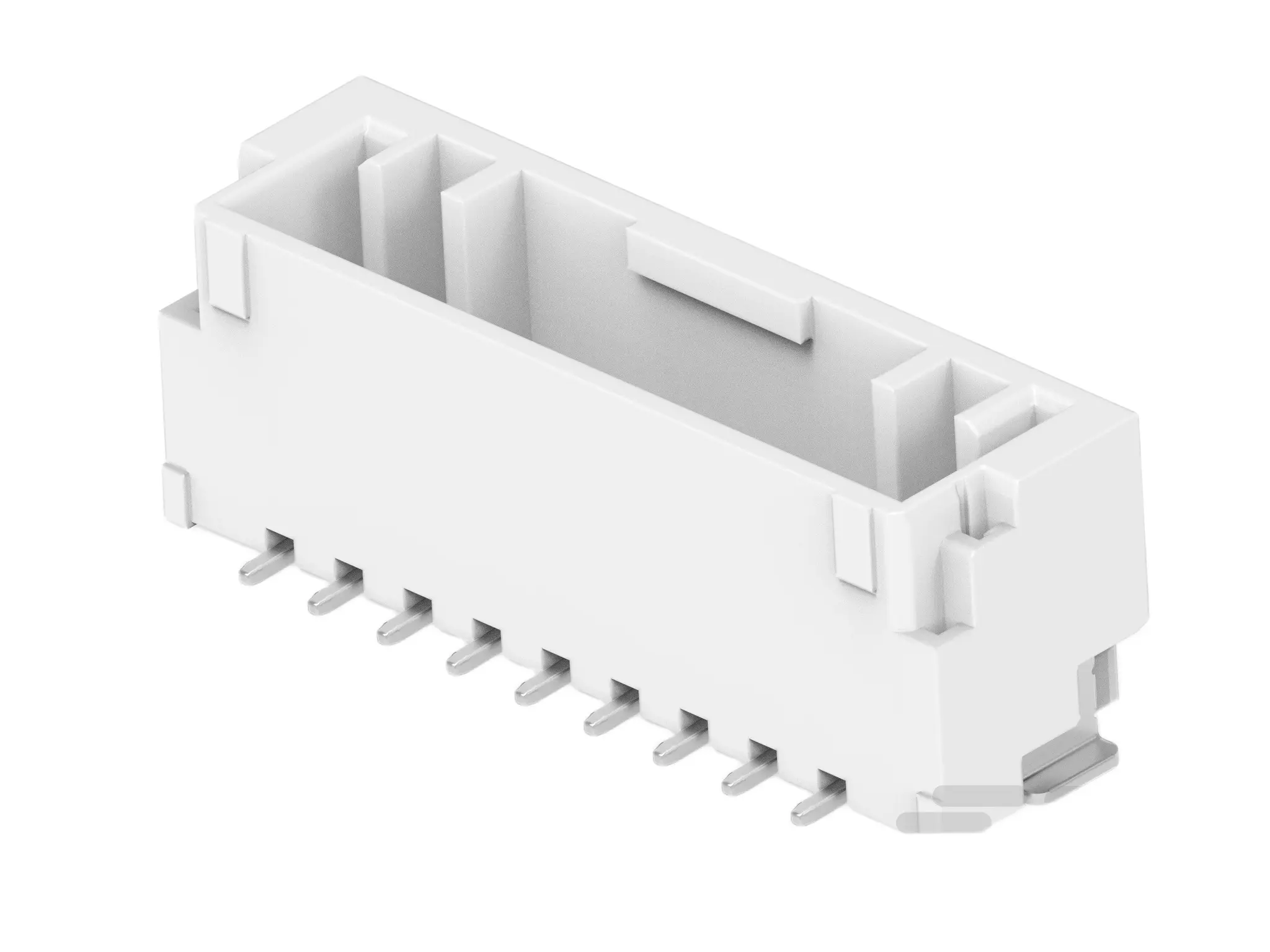 Produktfoto 1 von TE Connectivity GRACE INERTIA 1.25 Leiterplattenleiste Vertikal, 9-polig / 1-reihig, Raster 1.25 mm Raster Oberfläche,