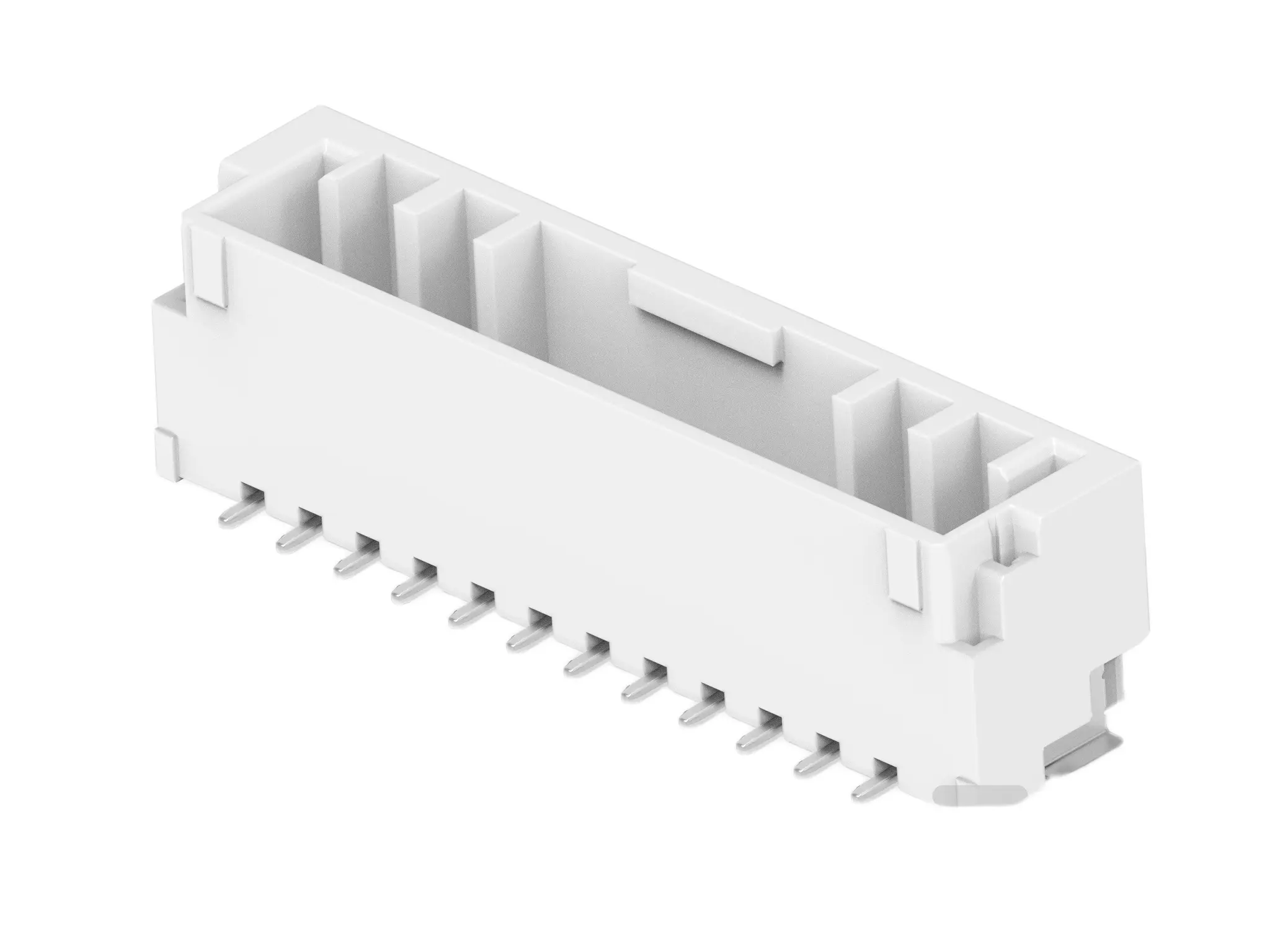Produktfoto 1 von TE Connectivity GRACE INERTIA 1.25 Leiterplattenleiste Vertikal, 12-polig / 1-reihig, Raster 1.25 mm Raster Oberfläche,