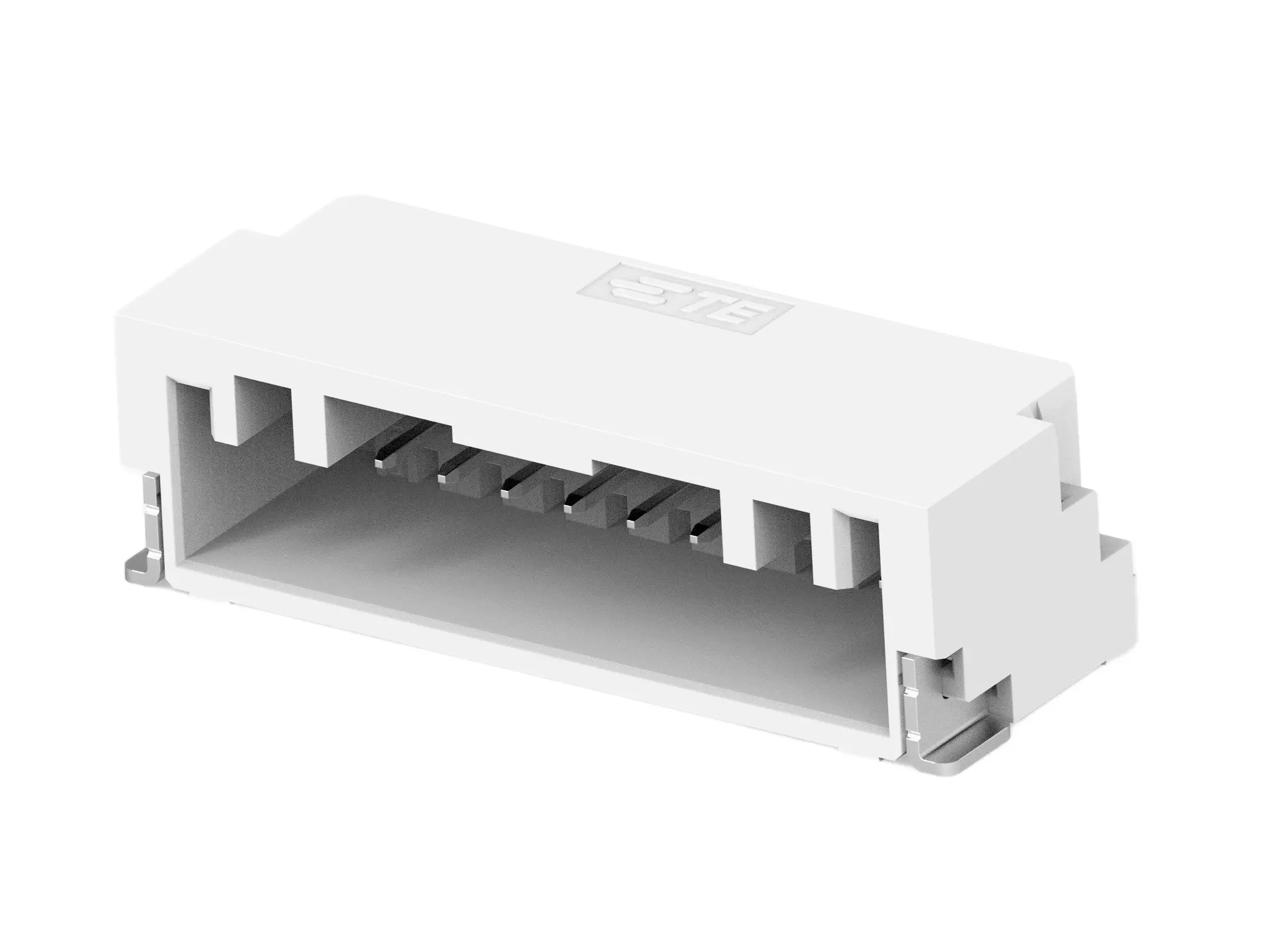 Produktfoto 1 von TE Connectivity GRACE INERTIA 1.25 Leiterplattenleiste gewinkelt, 10-polig / 1-reihig, Raster 1.25 mm Raster Oberfläche,