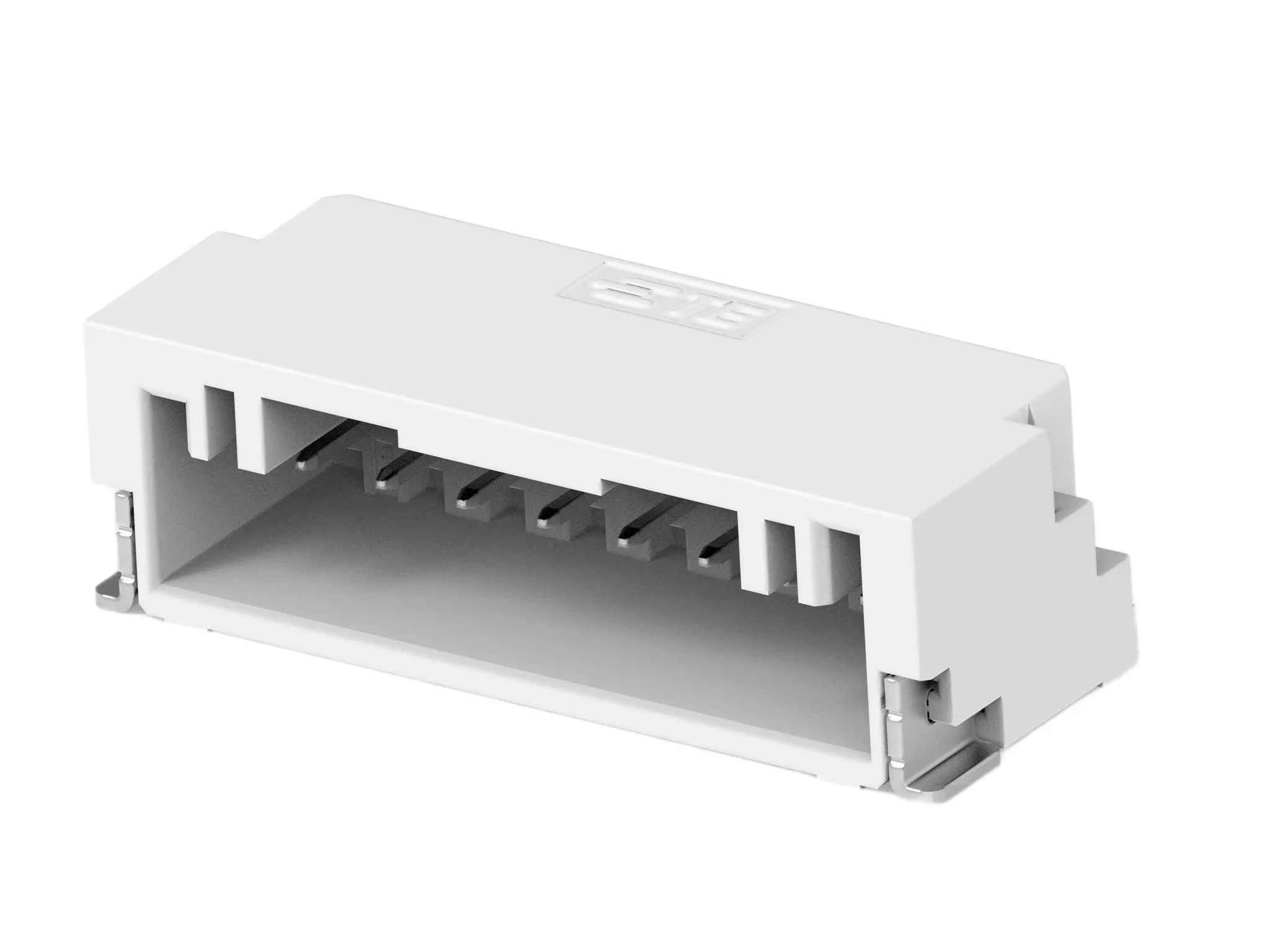 Produktfoto 1 von TE Connectivity GRACE INERTIA 1.25 Leiterplattenleiste gewinkelt, 8-polig / 1-reihig, Raster 1.25 mm Raster Oberfläche,