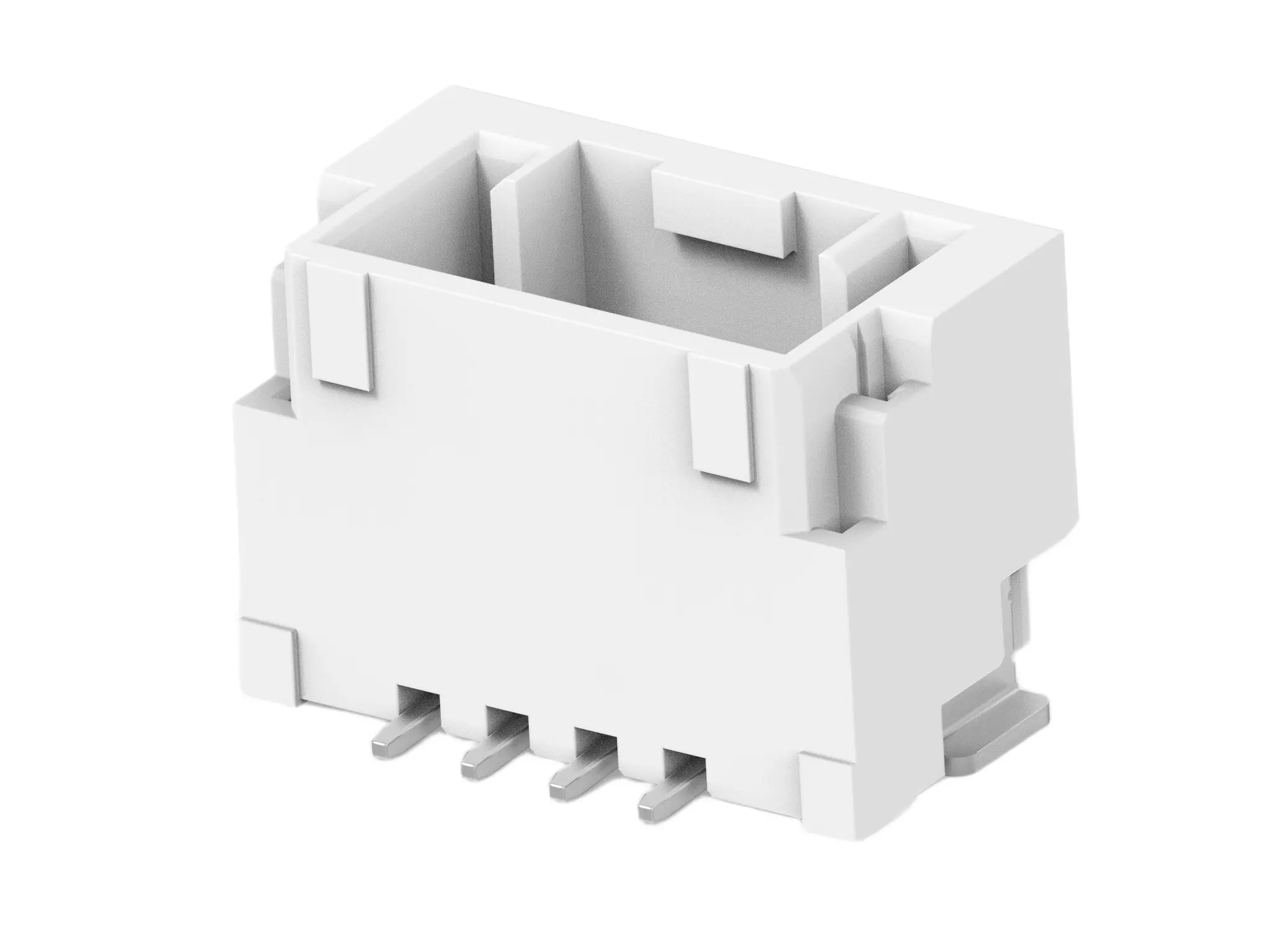 Produktfoto 1 von TE Connectivity GRACE INERTIA 1.25 Leiterplattenleiste Vertikal, 4-polig / 1-reihig, Raster 1.25 mm Raster Oberfläche,