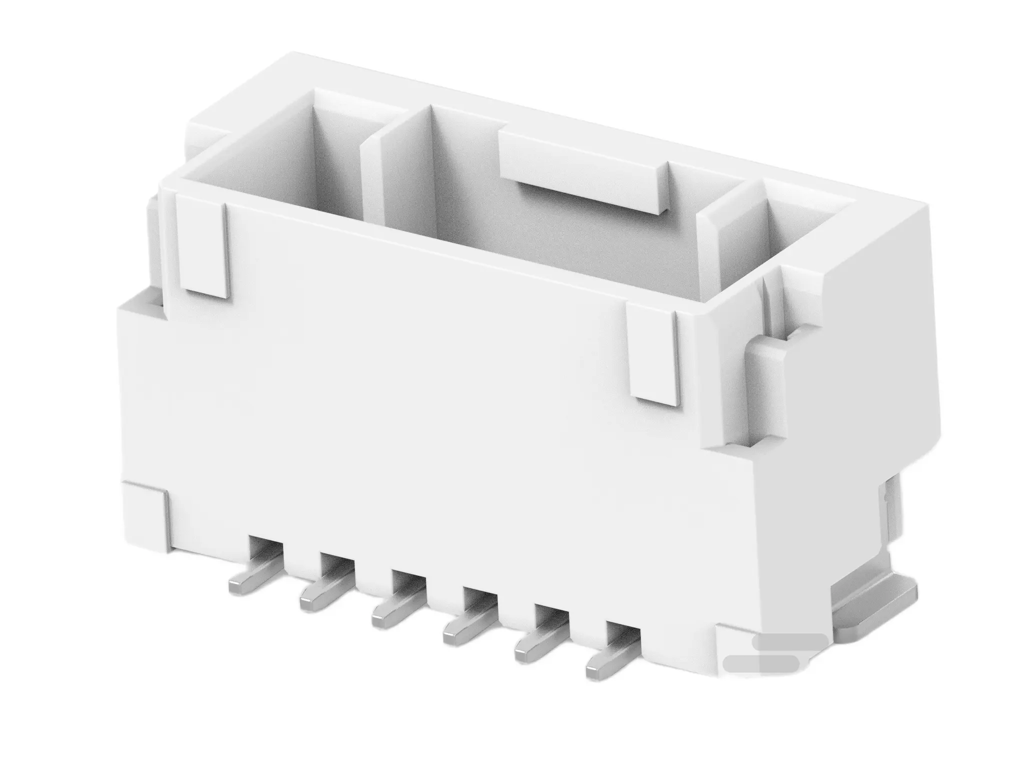 Produktfoto 1 von TE Connectivity GRACE INERTIA 1.25 Leiterplattenleiste Vertikal, 6-polig / 1-reihig, Raster 1.25 mm Raster Oberfläche,
