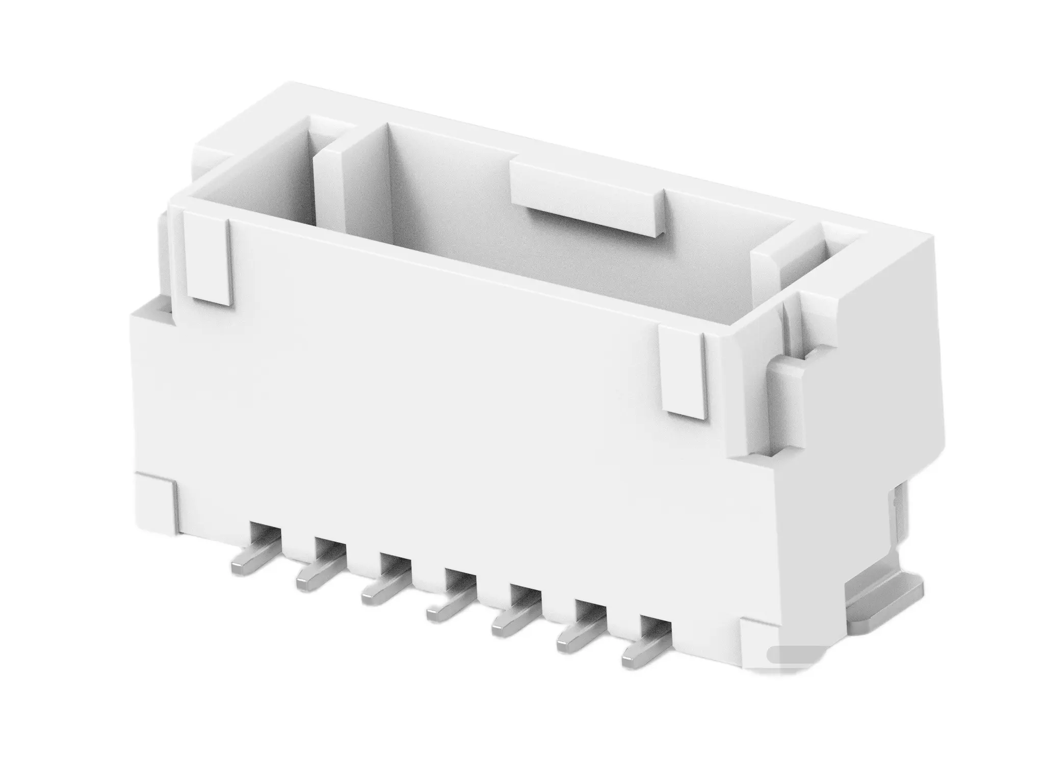 Produktfoto 1 von TE Connectivity GRACE INERTIA 1.25 Leiterplattenleiste Vertikal, 7-polig / 1-reihig, Raster 1.25 mm Raster Oberfläche,