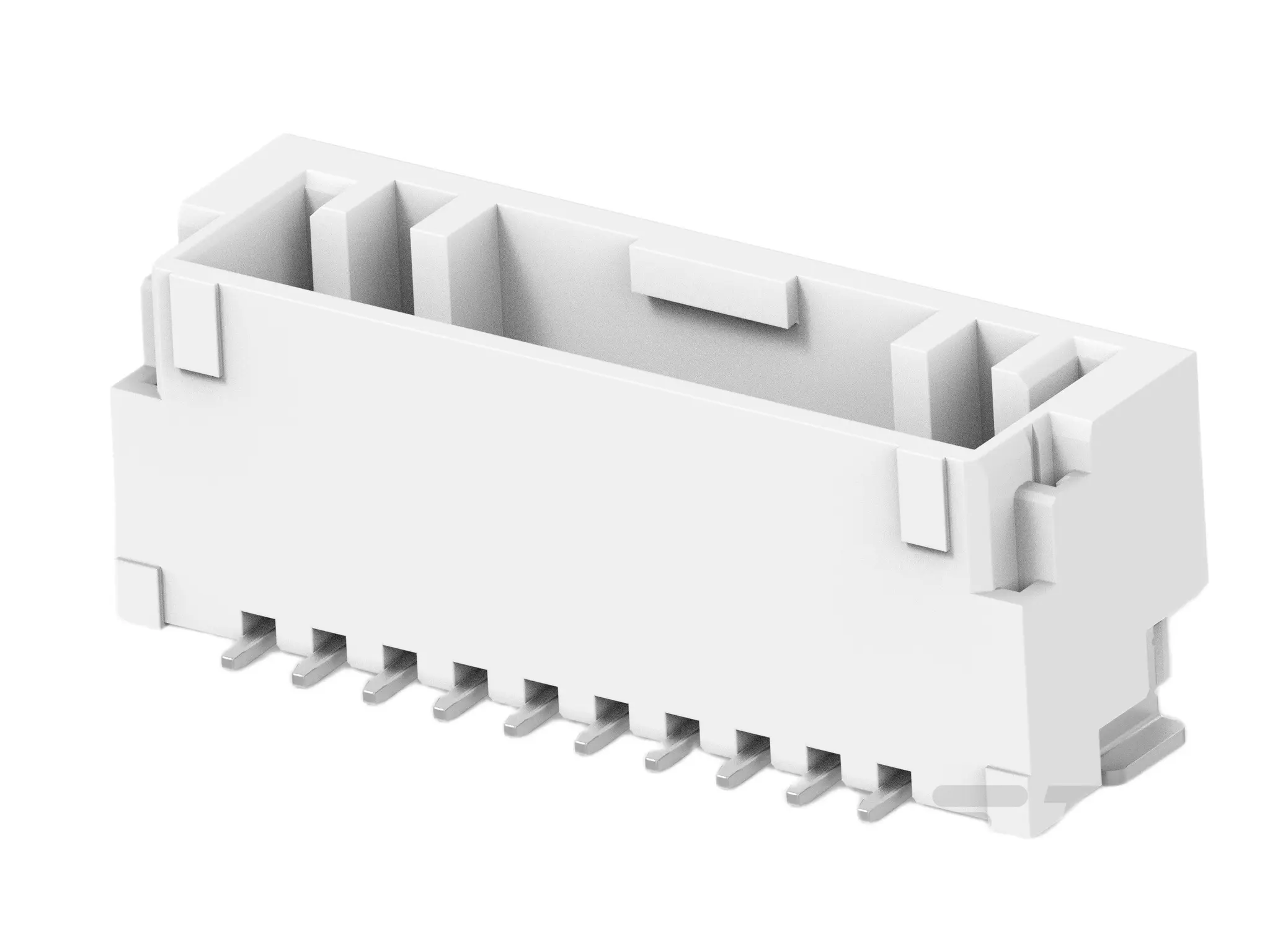Produktfoto 1 von TE Connectivity GRACE INERTIA 1.25 Leiterplattenleiste Vertikal, 10-polig / 1-reihig, Raster 1.25 mm Raster Oberfläche,