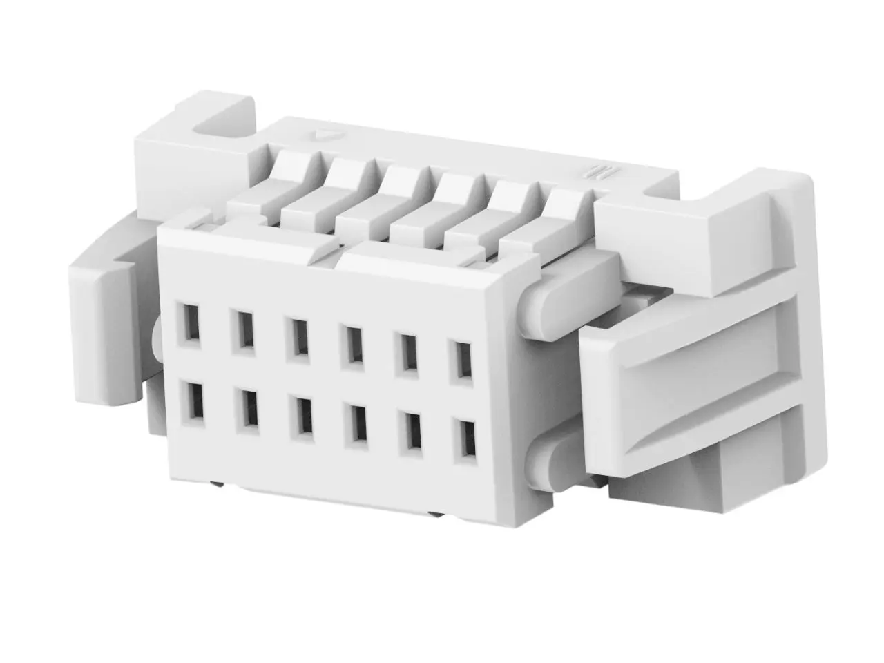 Produktfoto 1 von TE Connectivity 2484142 Leiterplattenbuchse Gerade Kabel 12-polig / 2-reihig, Raster 1 mm Crimpbefestigung