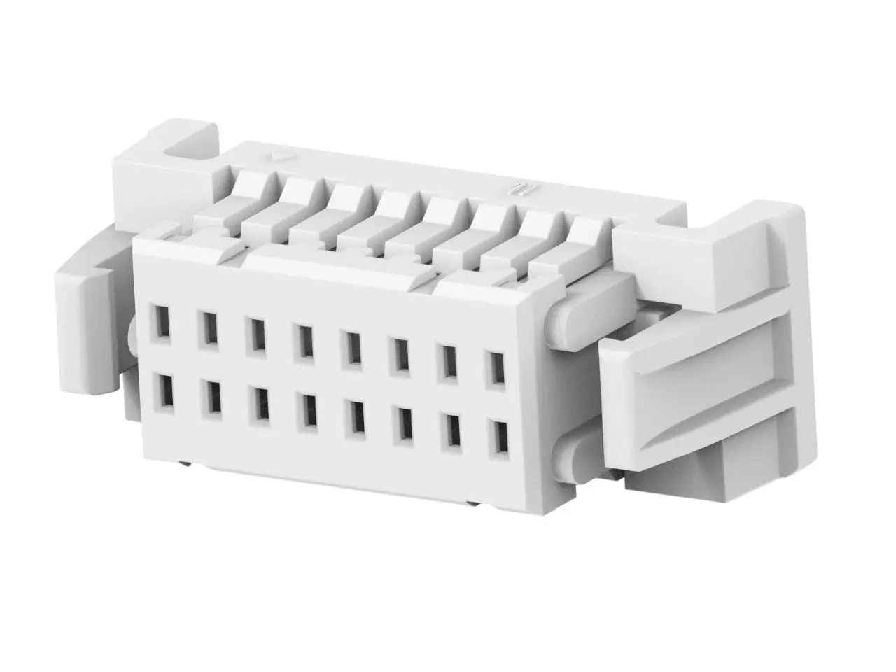 Produktfoto 1 von TE Connectivity 2484142 Leiterplattenbuchse Gerade Kabel 16-polig / 2-reihig, Raster 1 mm Crimpbefestigung