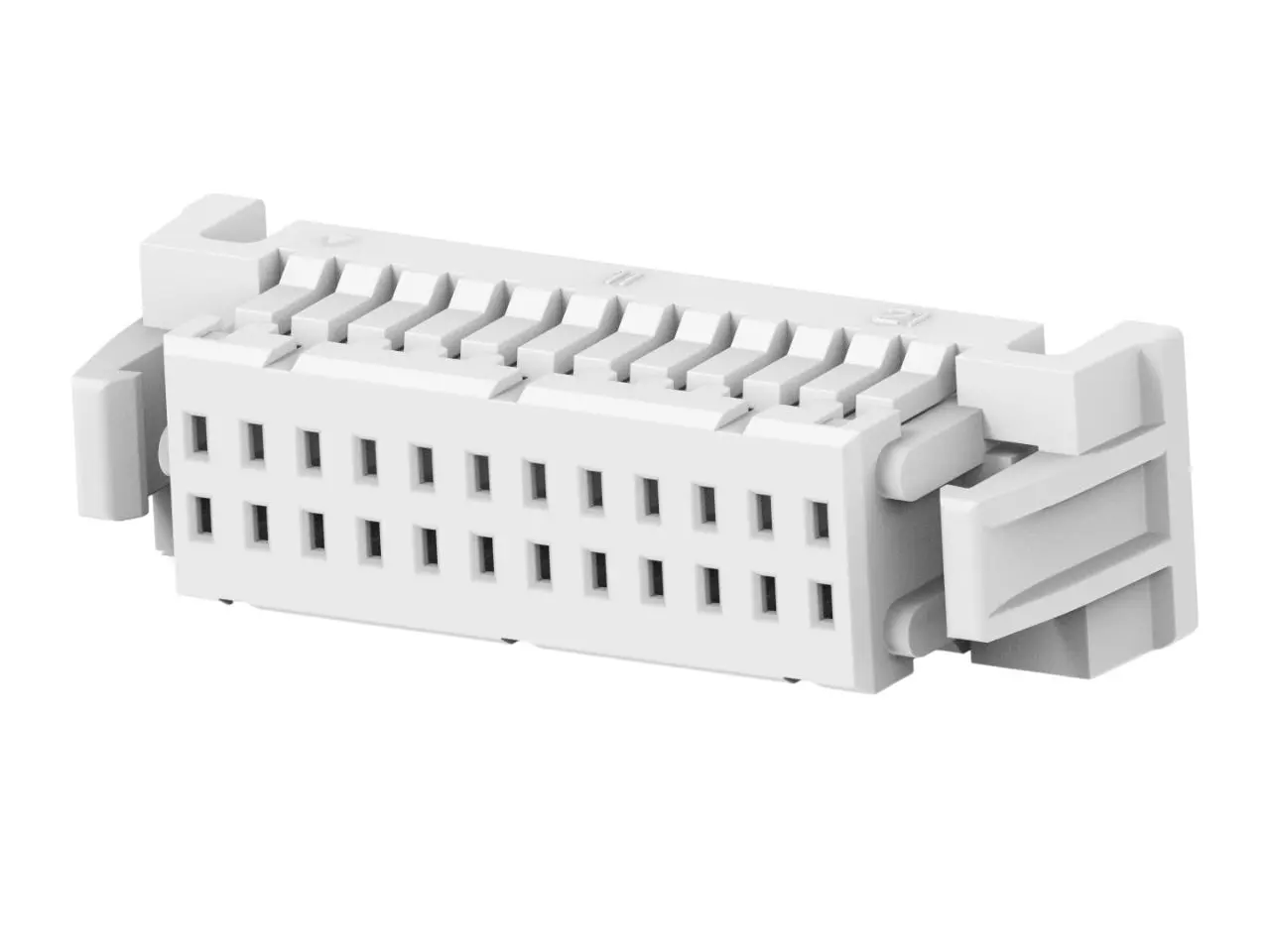 Produktfoto 1 von TE Connectivity 2484142 Leiterplattenbuchse Gerade Kabel 24-polig / 2-reihig, Raster 1 mm Crimpbefestigung