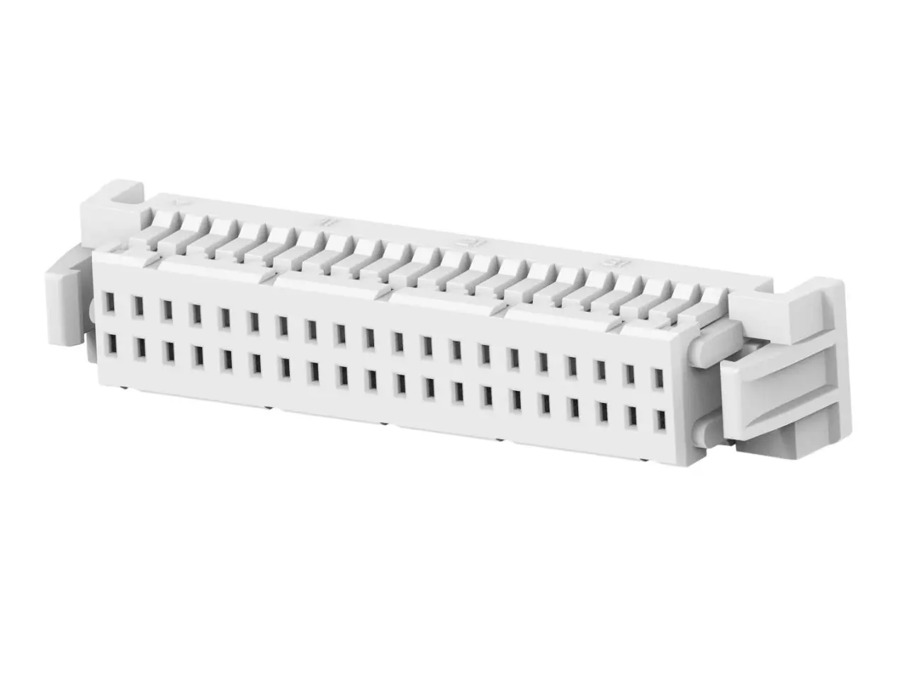 Produktfoto 1 von TE Connectivity 2484142 Leiterplattenbuchse Gerade Kabel 40-polig / 2-reihig, Raster 1 mm Crimpbefestigung
