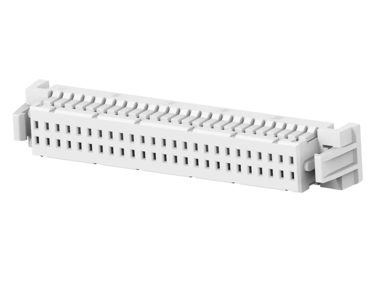 Produktfoto 1 von TE Connectivity 2484142 Leiterplattenbuchse Gerade Kabel 50-polig / 2-reihig, Raster 1 mm Crimpbefestigung