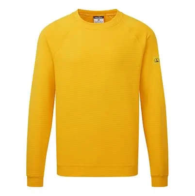 Produktfoto 1 von Portwest AS24 Unisex Sweatshirts & Fleecejacken, Aktivkohle, Baumwolle Gelb, Größe L, Größe L