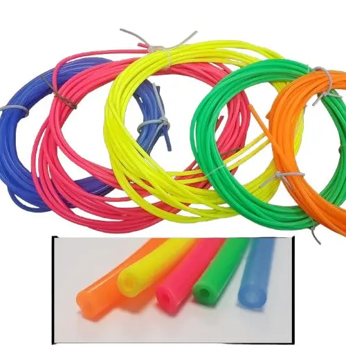 Produktfoto 1 von RS PRO Flexibler Schlauch, Ø 2.3 mm 5.5 mm Außen-ø Gelb, Blau, Grün, Orange, Rosa Silikon x 1 m