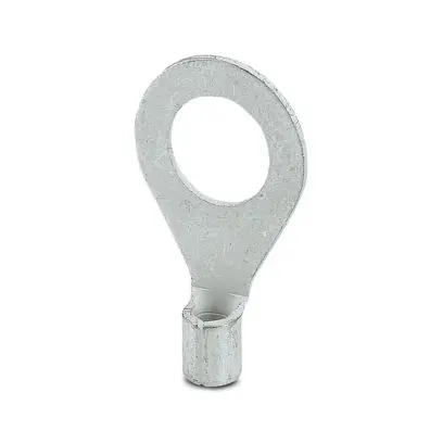 Produktfoto 1 von Phoenix Contact C-RC 6/M10 Ringkabelschuh, Unisoliert 14 AWG, Silber, 10 AWG max.AWG, innen ø 10.5 mm, M10