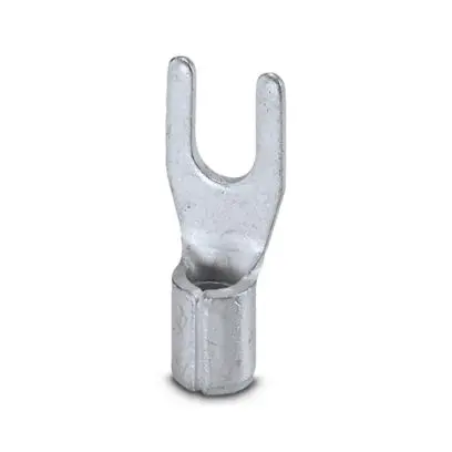 Produktfoto 1 von Phoenix Contact C-FC Silber Unisoliert Gabelkabelschuh B. 8.2 mm, M4 13 AWG 9 AWG