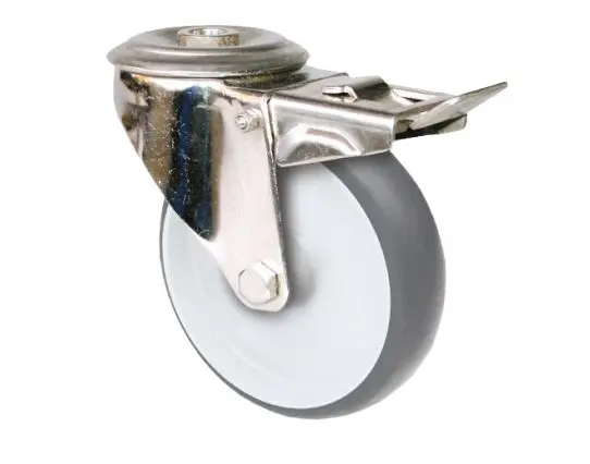 Produktfoto 1 von Guitel Hervieu Gebremst, schwenkbar Rolle, Rad ø 125 mm, 100 kg, Ges H. 155 mm