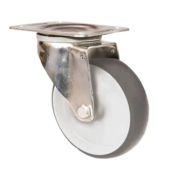 Produktfoto 1 von Guitel Hervieu Drehlager Lenkrolle, Rad ø 100mm, 80kg, Ges H. 128mm, Platte