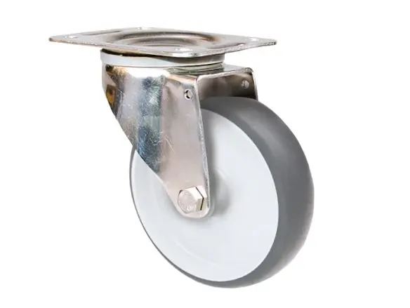 Produktfoto 1 von Guitel Hervieu Drehlager Lenkrolle, Rad ø 125mm, 200kg, Ges H. 155mm, Platte