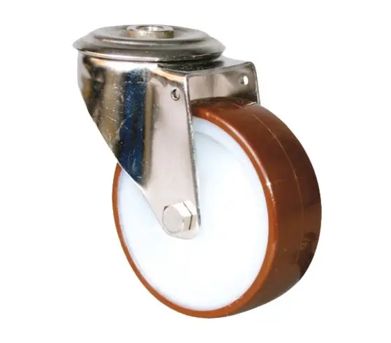 Produktfoto 1 von Guitel Hervieu Drehlager Lenkrolle, Rad ø 80mm, 150kg, Ges H. 108mm, Bolzenloch