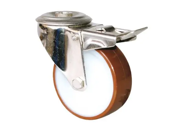 Produktfoto 1 von Guitel Hervieu Gebremst, schwenkbar Rolle, Rad ø 80 mm, 150 kg, Ges H. 108 mm