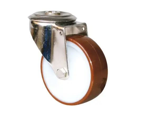 Produktfoto 1 von Guitel Hervieu Drehlager Lenkrolle, Rad ø 100mm, 150kg, Ges H. 128mm, Bolzenloch