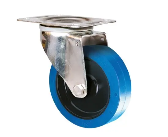Produktfoto 1 von Guitel Hervieu Drehlager Lenkrolle, Rad ø 125mm, 200kg, Ges H. 155mm, Platte