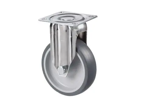Produktfoto 1 von Guitel Hervieu Fest Lenkrolle, Rad ø 125mm, 80kg, Ges H. 159mm, Platte