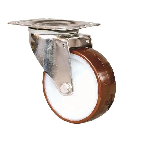 Produktfoto 1 von Guitel Hervieu Drehlager Lenkrolle, Rad ø 100mm, 150kg, Ges H. 128mm, Platte