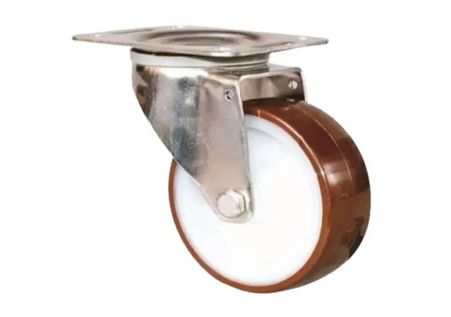 Produktfoto 1 von Guitel Hervieu Drehlager Lenkrolle, Rad ø 125mm, 200kg, Ges H. 155mm, Platte