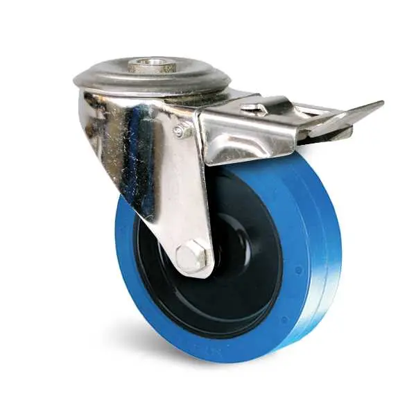 Produktfoto 1 von Guitel Hervieu Gebremst, schwenkbar Rolle, Rad ø 125 mm, 200 kg, Ges H. 155 mm