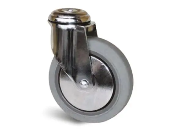 Produktfoto 1 von Guitel Hervieu Drehlager Lenkrolle, Rad ø 80mm, 70kg, Ges H. 110mm, Bolzenloch inkl Bremse