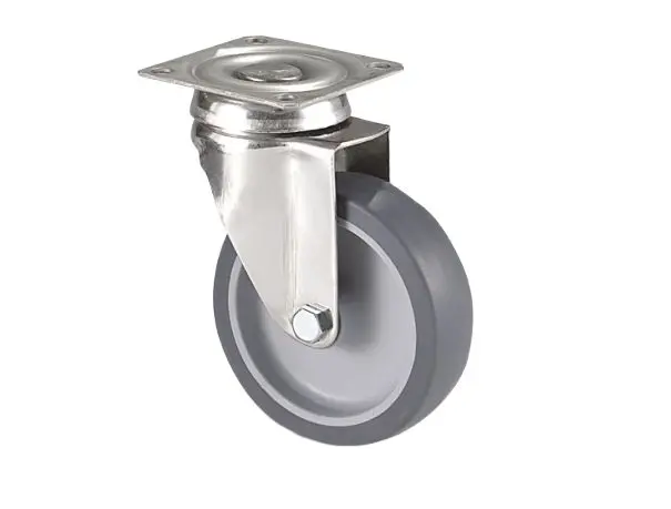 Produktfoto 1 von Guitel Hervieu Drehlager Lenkrolle, Rad ø 125mm, 80kg, Ges H. 159mm, Platte