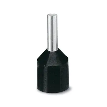 Produktfoto 1 von Phoenix Contact Aderendhülse, Stift ø 1.8 mm, Schwarz, Polypropylen, 8 mm, 17.5 mm, Isoliert, 16 AWG max.