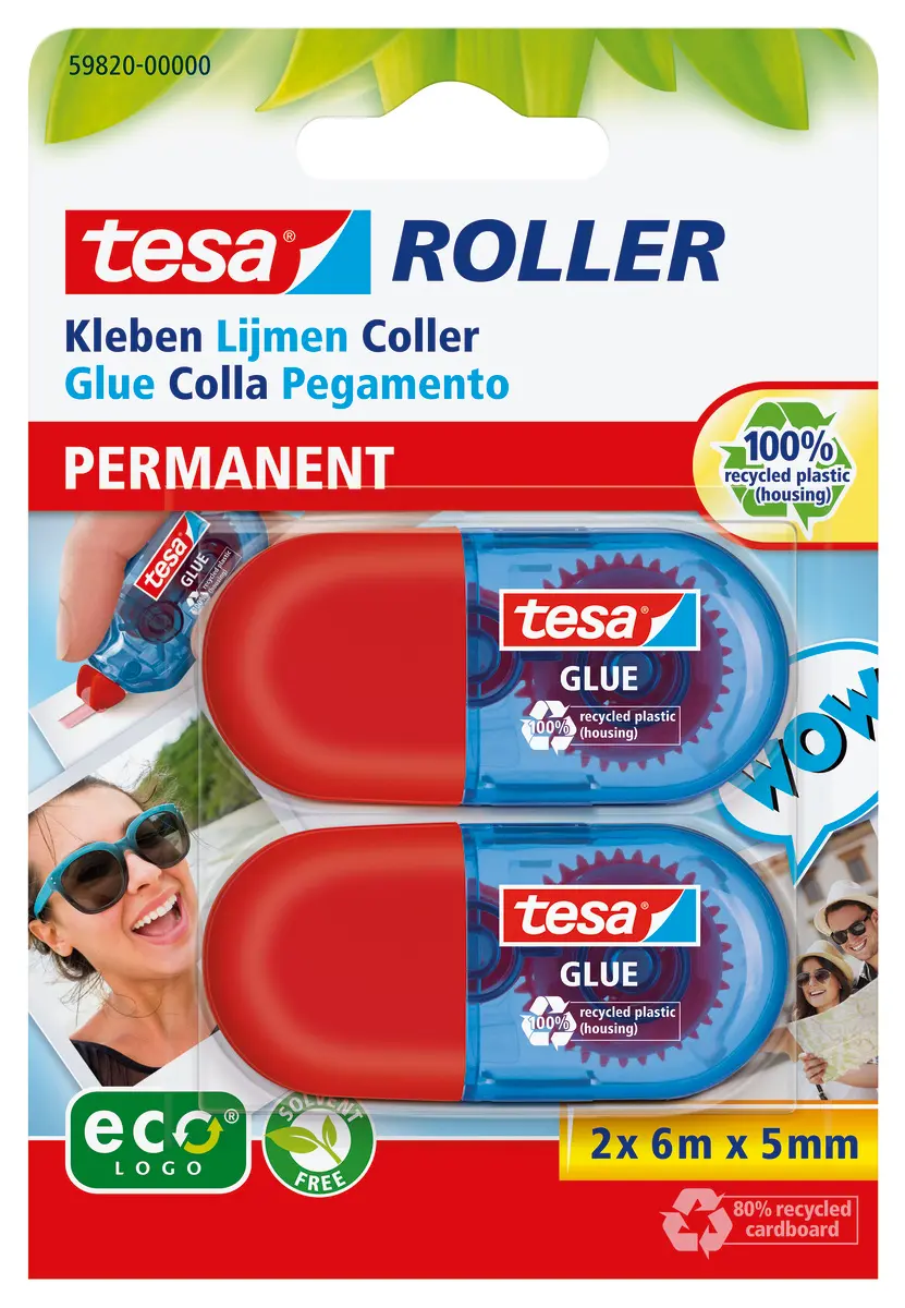Produktfoto 1 von Tesa Tesa Mini Glue Roller ecologo Klebstoffe Klebestift Klebe-Kartusche
