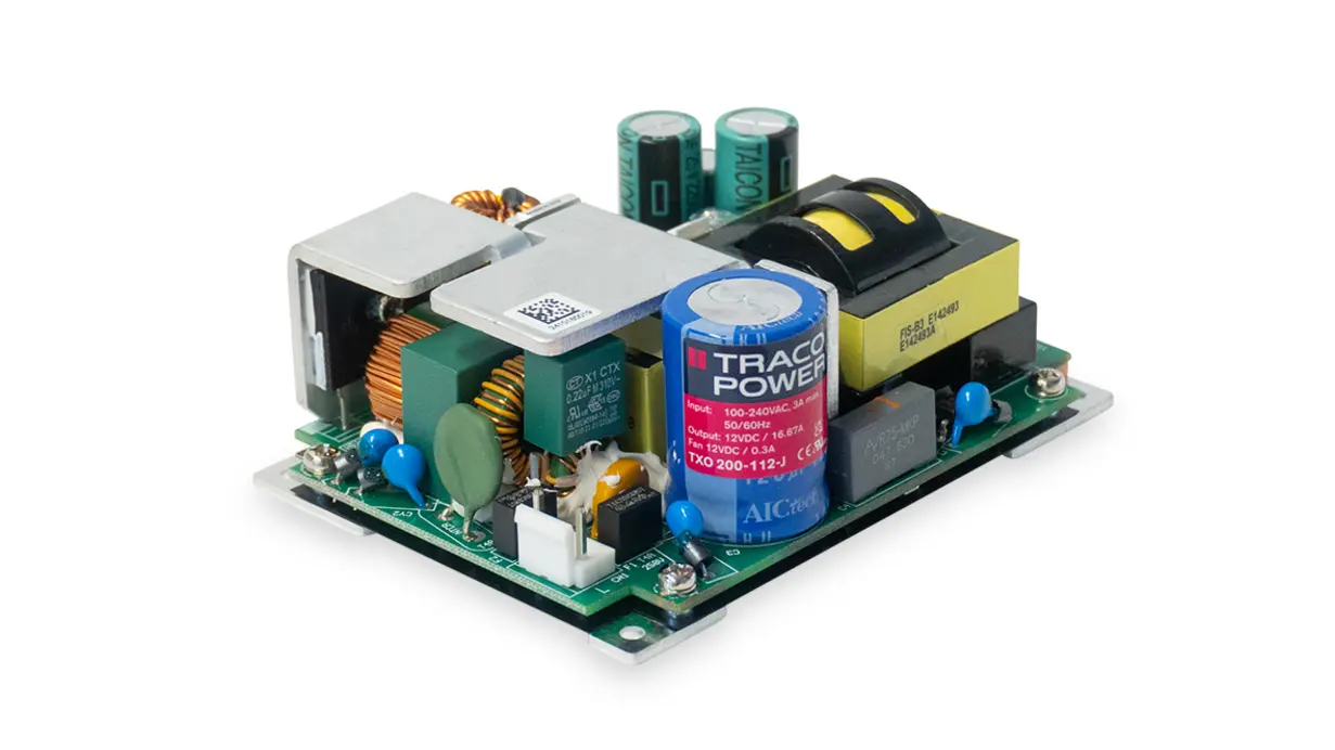 Produktfoto 1 von TRACOPOWER AC/DC-Wandler 264V ac, 56 V Fahrgestell 8-Pin TXO 200-115-J / 16.67 A