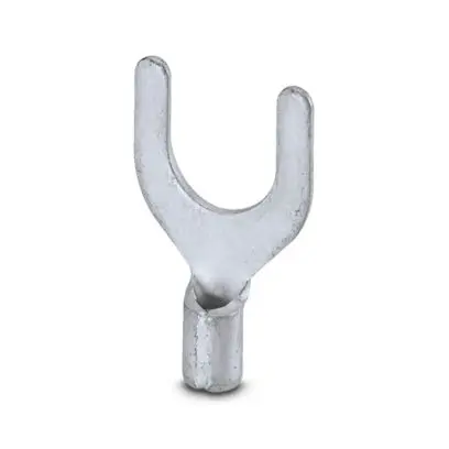 Produktfoto 1 von Phoenix Contact C-FC Silber Unisoliert Gabelkabelschuh B. 10.7 mm, M6 20 AWG 17 AWG