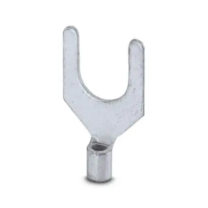 Produktfoto 1 von Phoenix Contact C-FC Silber Unisoliert Gabelkabelschuh B. 8.7 mm, M8 17 AWG 13 AWG