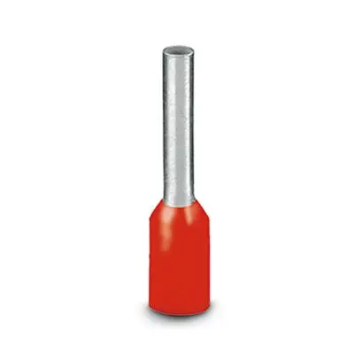 Produktfoto 1 von Phoenix Contact AI Aderendhülse, Stift ø 1.7 mm, Rot, Polypropylen, 8 mm, Isoliert, 16 AWG max.
