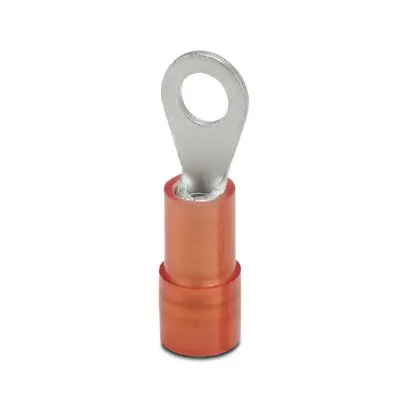 Produktfoto 1 von Phoenix Contact C-RCEI Ringkabelschuh, Isoliert 20 AWG, Kupfer, Rot, 16 AWG max.AWG, innen ø 3.7 mm, M3.5