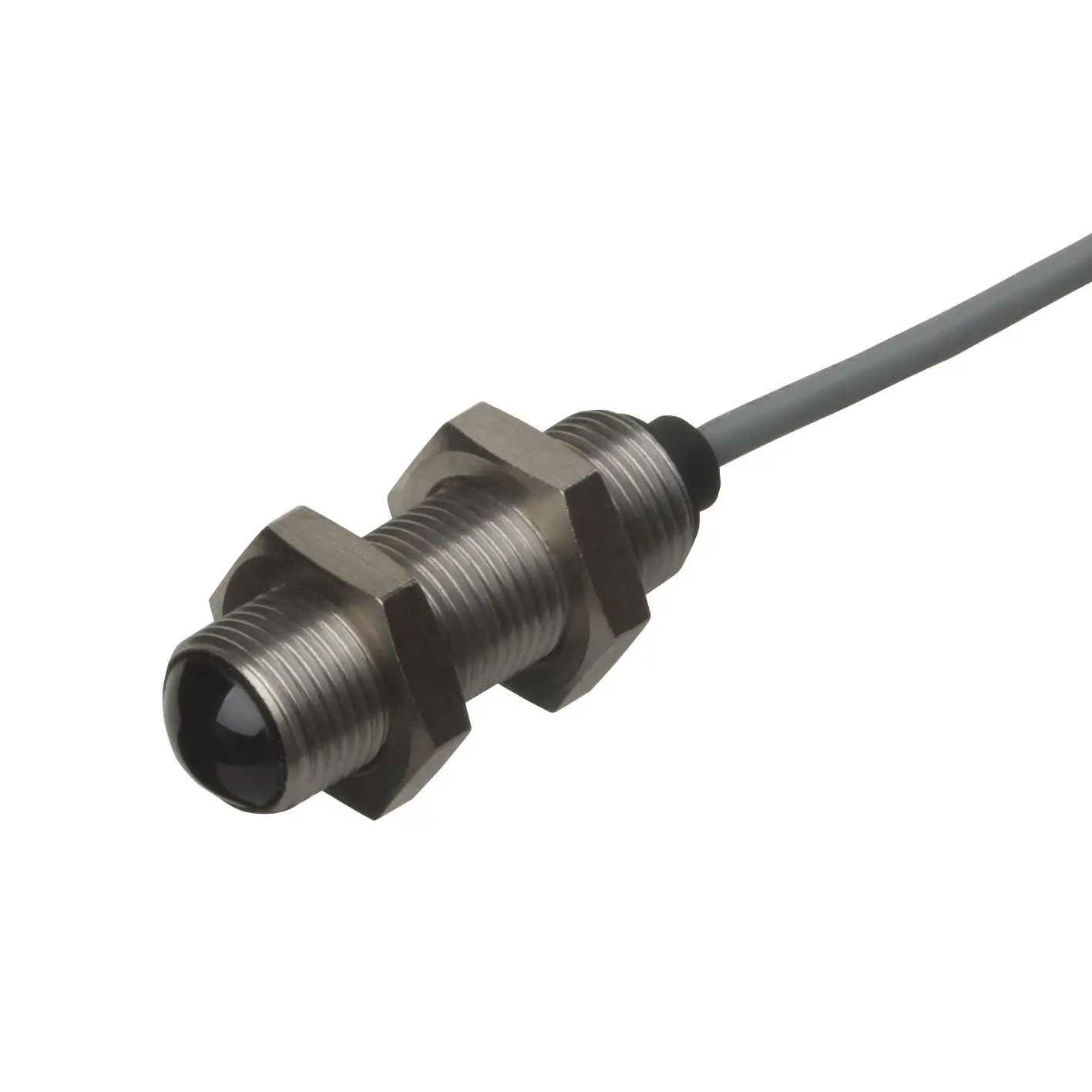 Produktfoto 1 von Carlo Gavazzi zylindrisch Optischer Sensor, Durchgangsbalken, Bereich 20 m, Relaiskontakt Ausgang, Anschlusskabel,