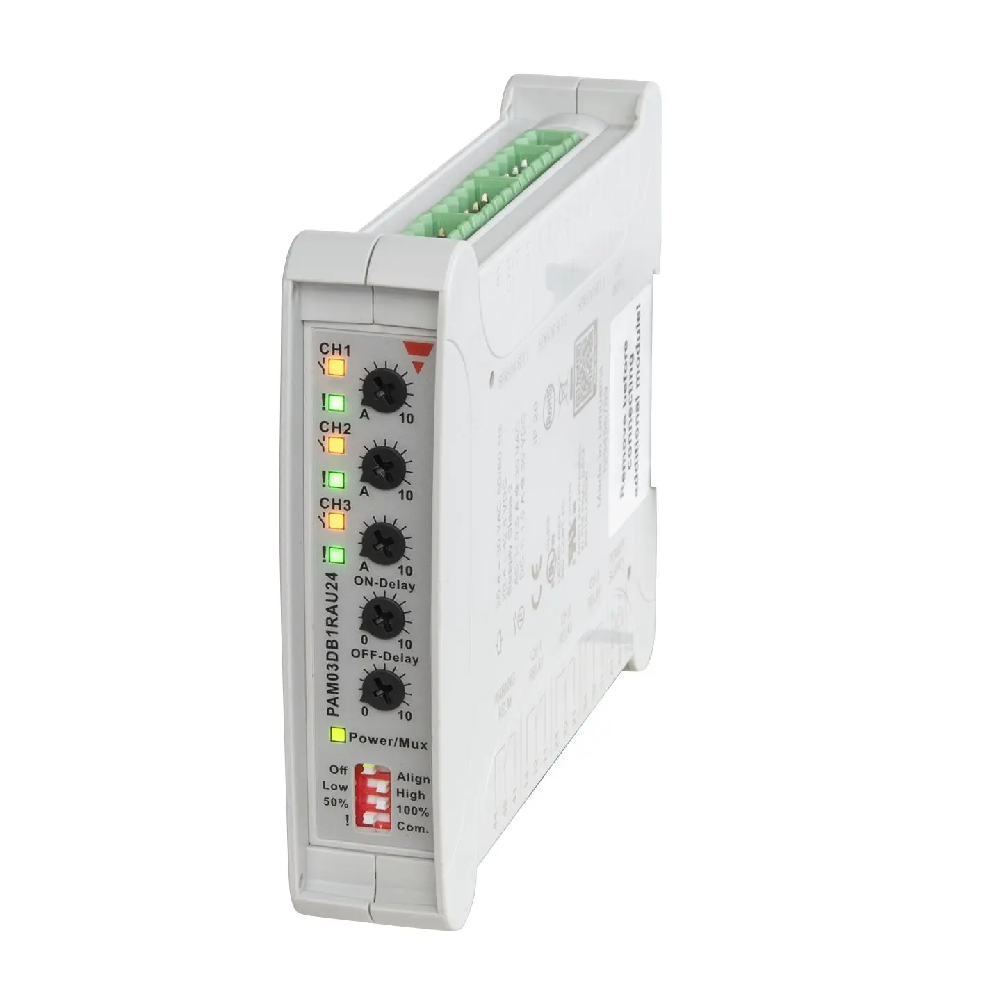 Produktfoto 1 von Carlo Gavazzi PAM03 Zylindrisch Optischer Sensor, Durchgangsstrahl, Relais Ausgang, Feder