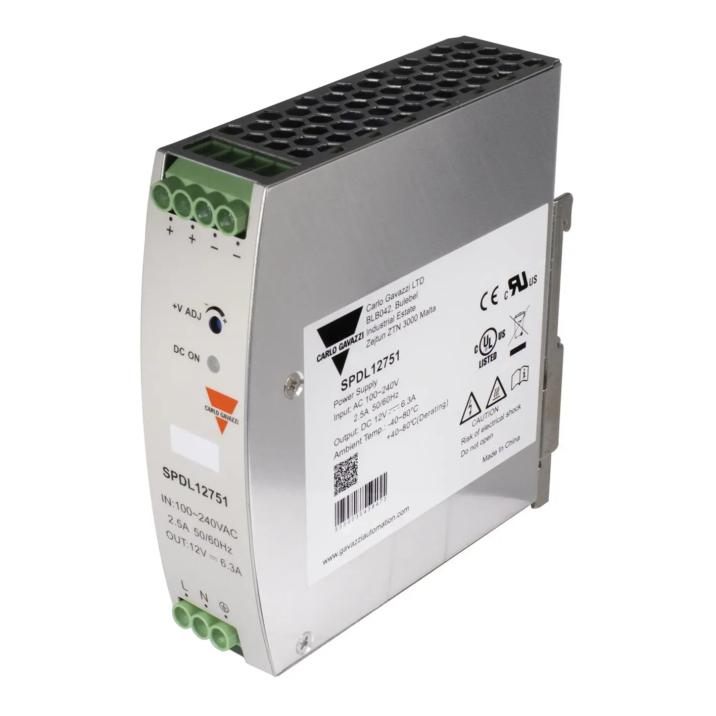 Produktfoto 1 von Carlo Gavazzi Schaltnetzteil, 12V / 6.25A 75W 100 → 240V dc