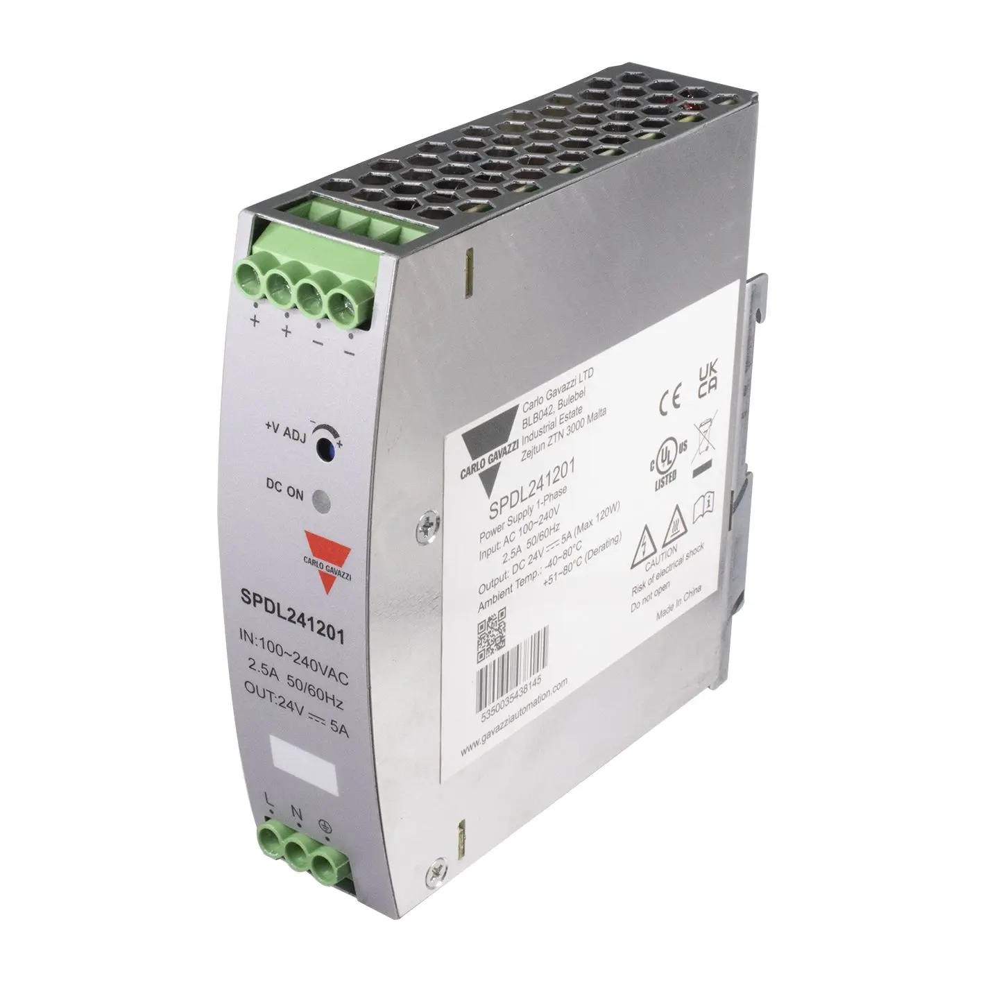 Produktfoto 1 von Carlo Gavazzi Schaltnetzteil, 24V / 5A 120W 100 → 240V dc