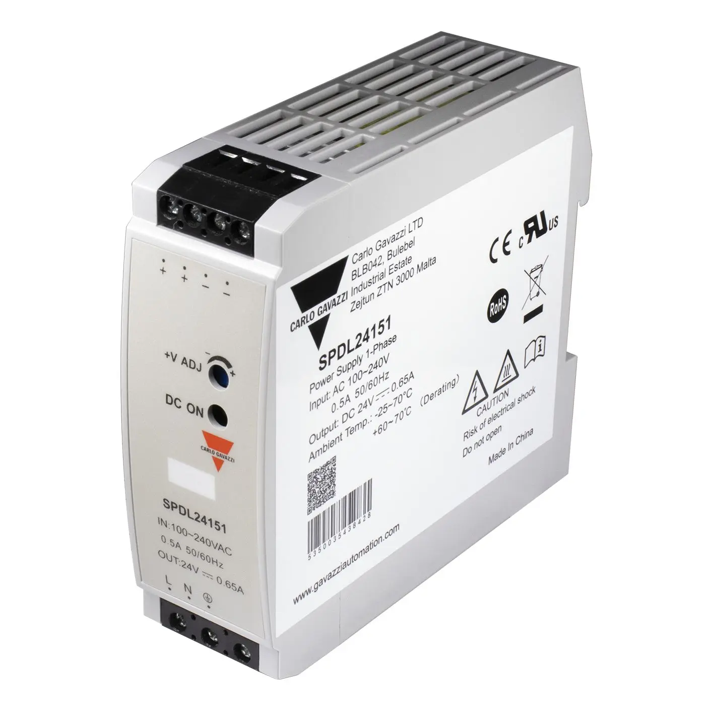 Produktfoto 1 von Carlo Gavazzi Schaltnetzteil, 24V / 625mA 15W 100 → 240V dc