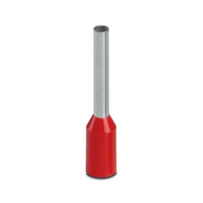 Produktfoto 1 von Phoenix Contact AI 1 -10 RD Aderendhülse, Stift ø 1.5 mm, Rot, Polypropylen, 10 mm, 16 mm, Isoliert, 18 AWG max.