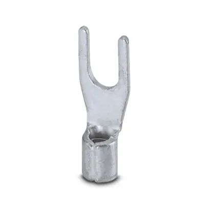Produktfoto 1 von Phoenix Contact C-FC Silber Unisoliert Gabelkabelschuh B. 6.2 mm, M3.5 17 AWG 13 AWG