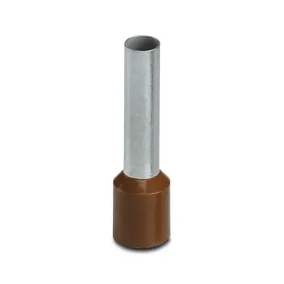 Produktfoto 1 von Phoenix Contact Aderendhülse, Stift ø 4.6 mm, Braun, Polypropylen, 18 mm, Isoliert, 8 AWG max.